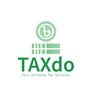 Taxdo logo wth tagline